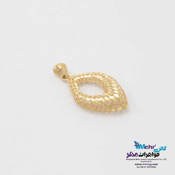 نیم ست طلا -طرح لوزی