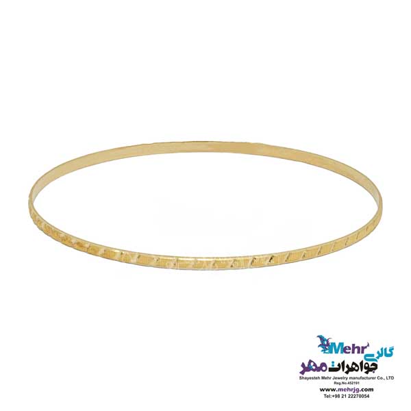 النگو طلا دست اول کم اجرت - طرح تراش سایز 2