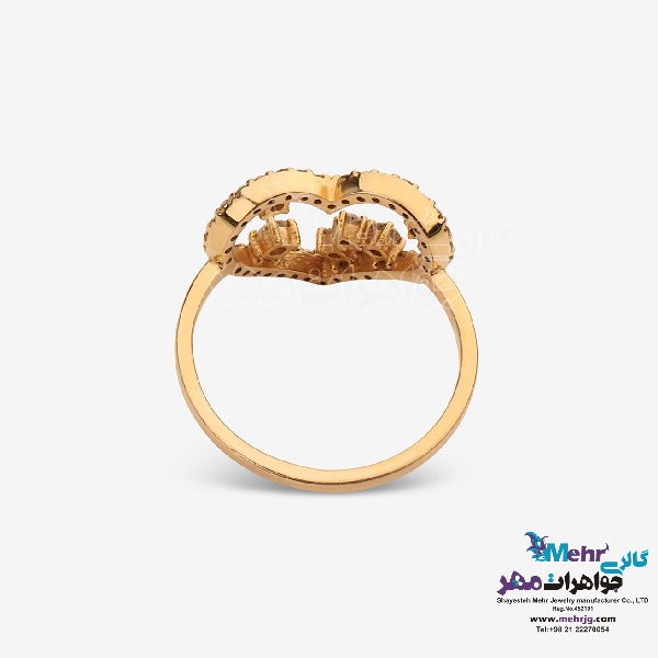 انگشتر طلا - طرح قلب