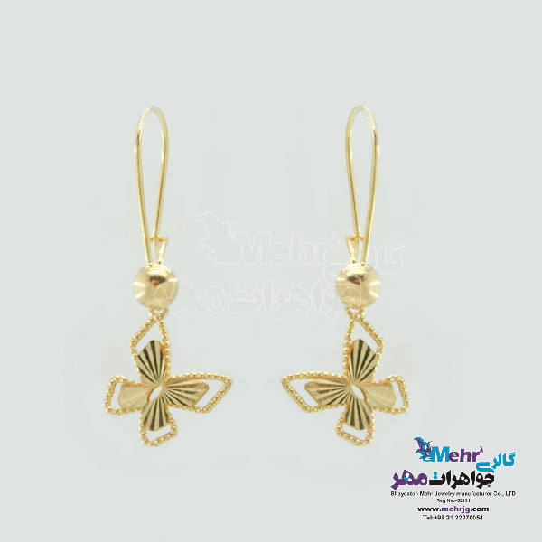 نیم ست طلا - طرح پروانه تراش