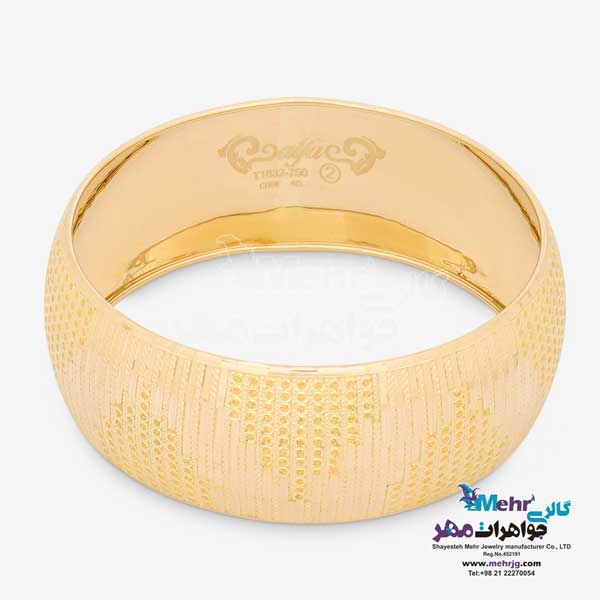 النگو طلا دست اول کم اجرت - طرح تراش سایز2