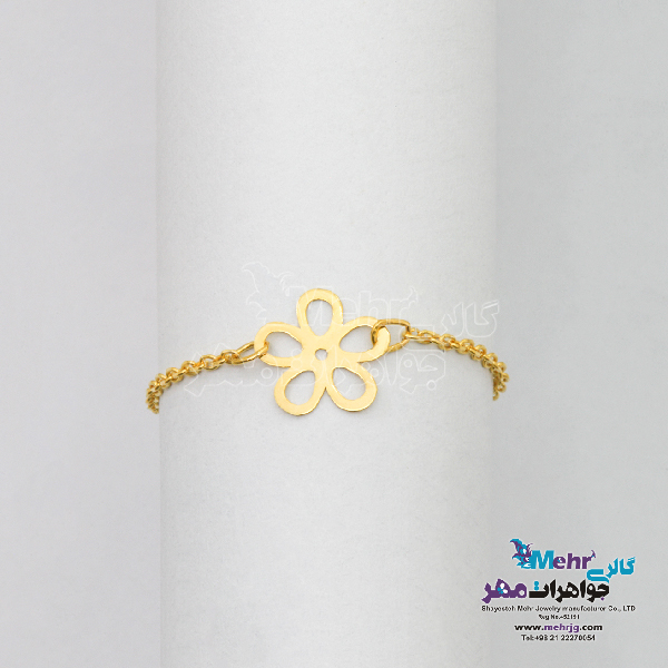 انگشتر طلا - طرح گل