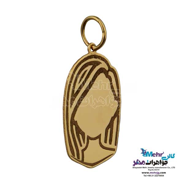 گردنبند طلا دست اول کم اجرت - طرح گیسو