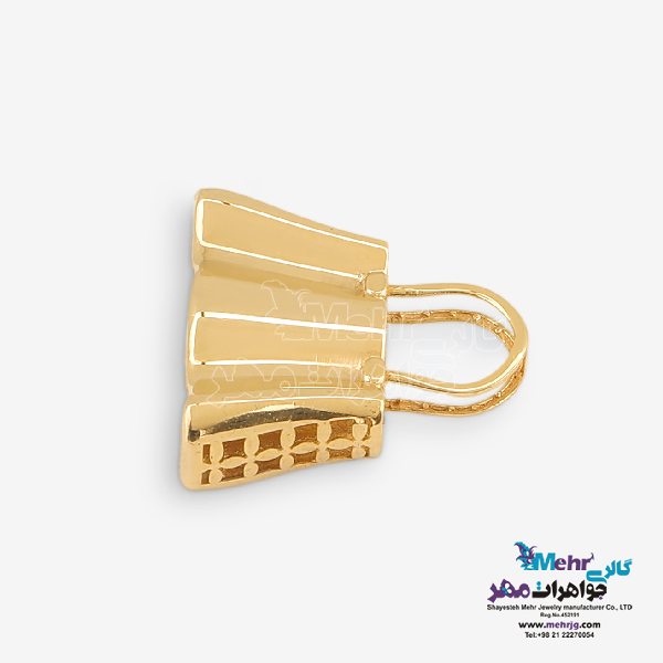 آویز طلا - طرح کیف