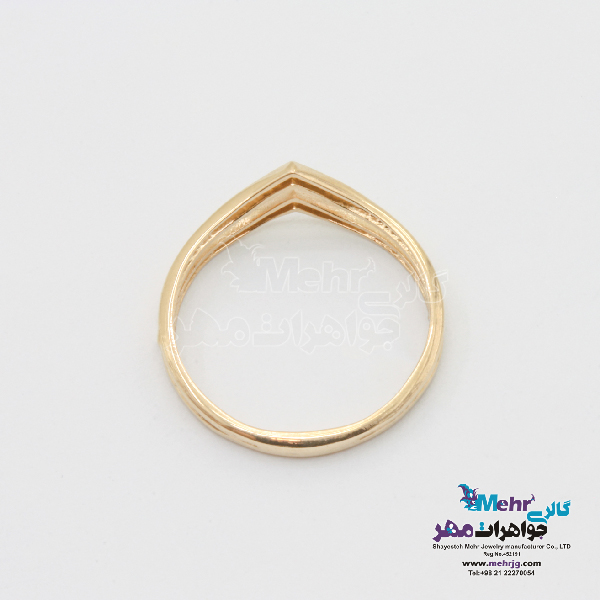انگشتر طلا - طرح هندسی