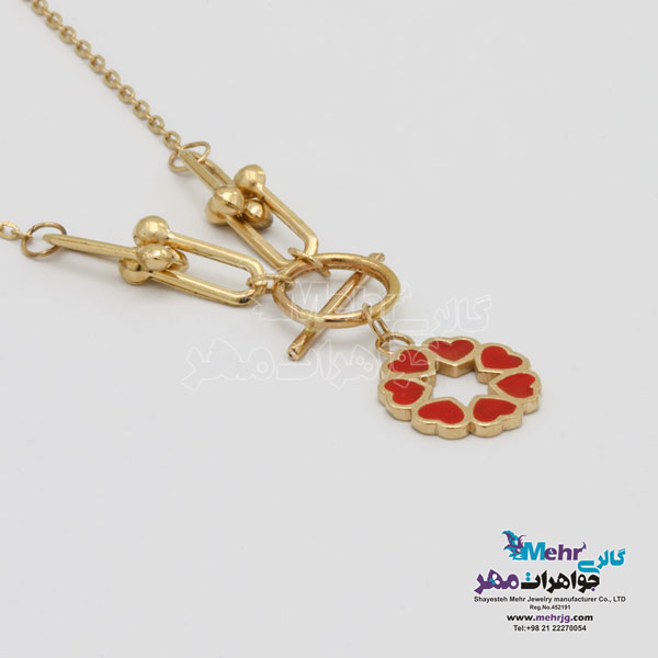گردنبند طلا - طرح قلب