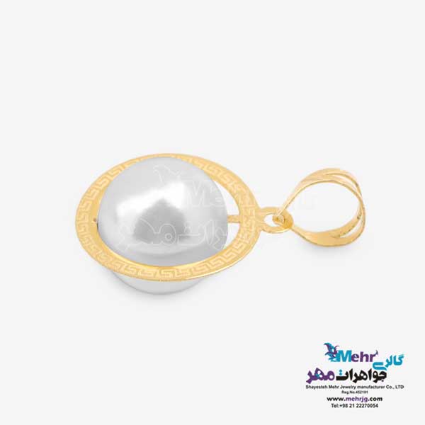آویز طلا - طرح مروارید