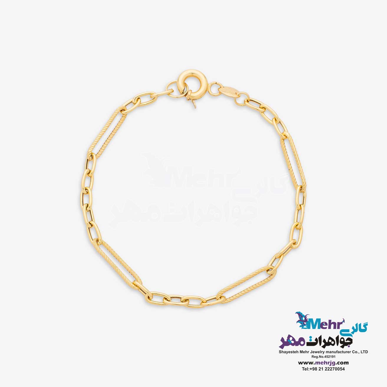 دستبند طلا - طرح حلقه های تو در تو