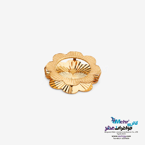 آویز طلا - طرح گل