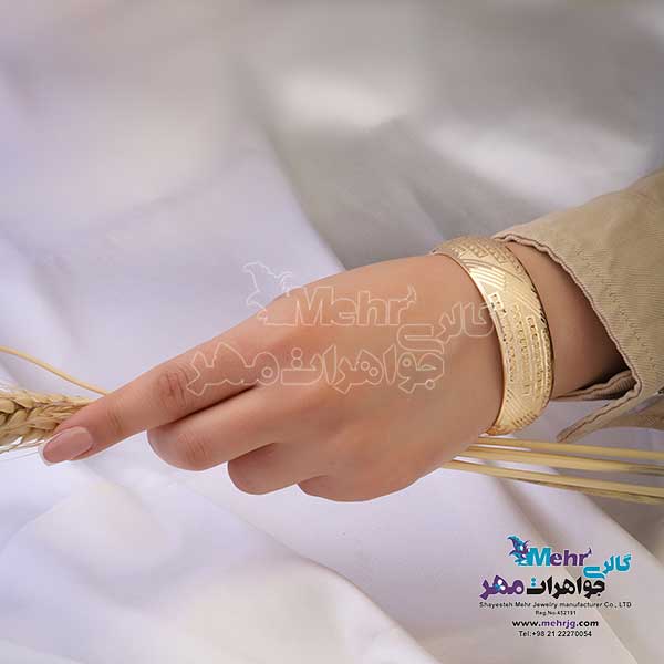 النگو طلا دست اول کم اجرت - طرح تراش سایز 3
