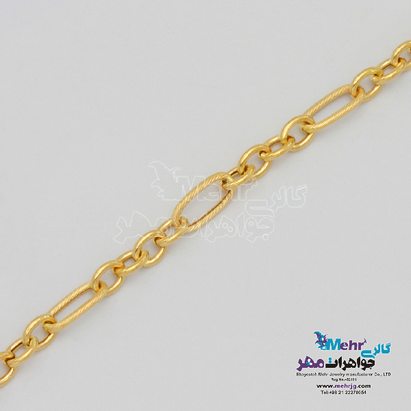 دستبند طلا - طرح فیگارو