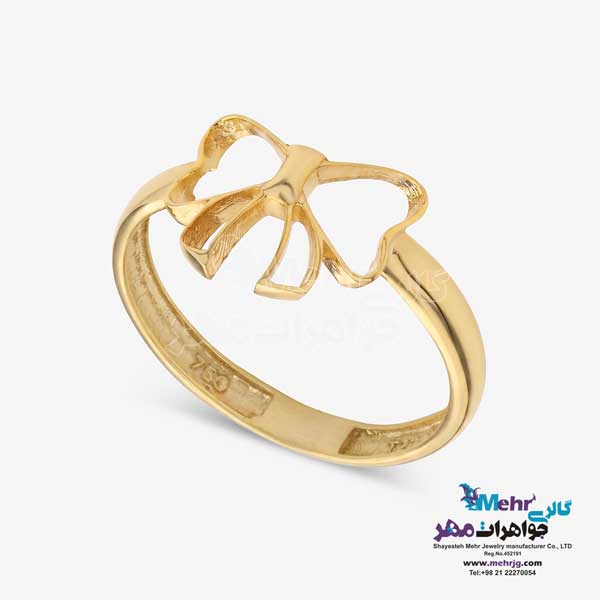 نیم ست طلا - طرح پاپیون