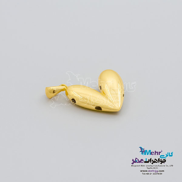 آویز طلا - طرح قلب