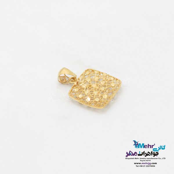 نیم ست طلا - طرح مربع