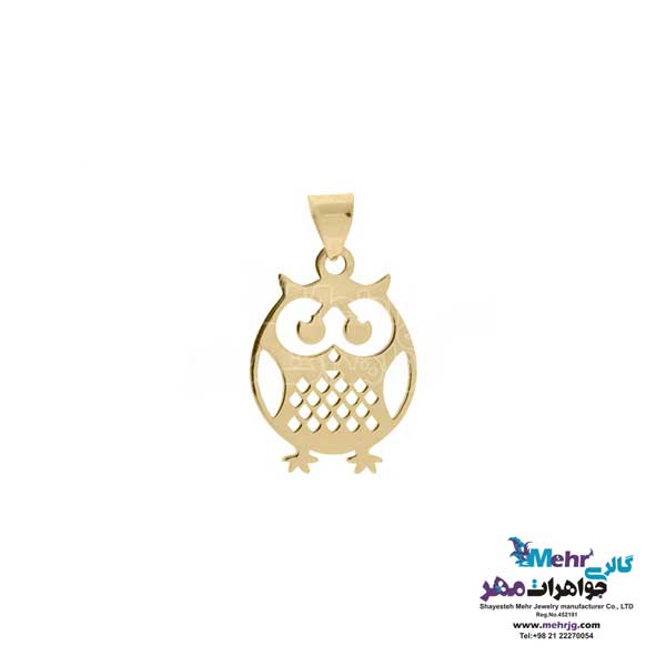نیم ست طلا دست اول کم اجرت - طرح جغد