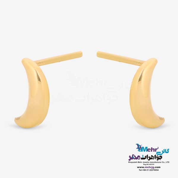 گوشواره طلا - طرح هلال