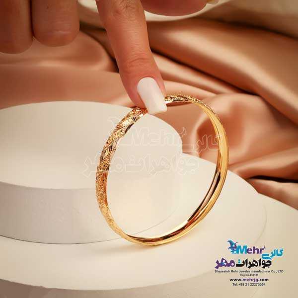 النگو طلا دست اول کم اجرت - طرح تراش سایز 2