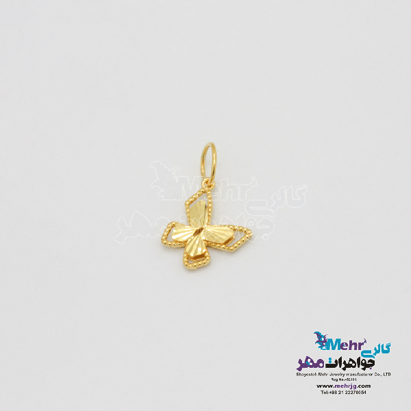 نیم ست طلا - طرح پروانه تراش