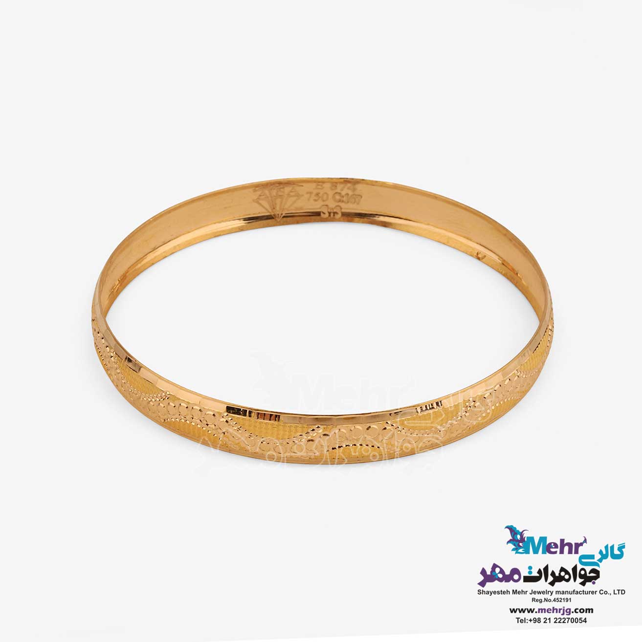 النگو طلا دست اول کم اجرت - طرح تراش سایز 2