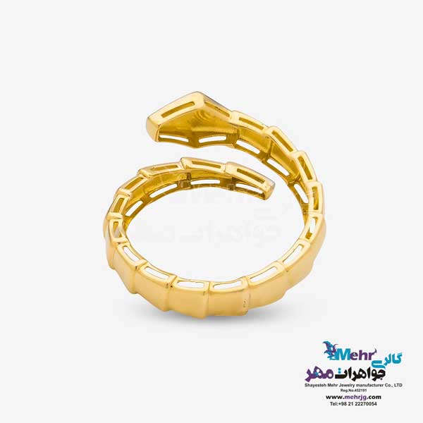 انگشتر طلا - طرح بولگاری