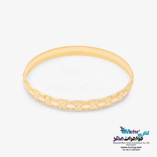 النگو طلا دست اول کم اجرت - طرح تراش سایز 2