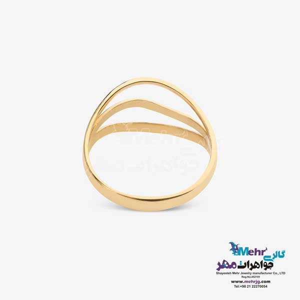 انگشتر طلا - طرح موج