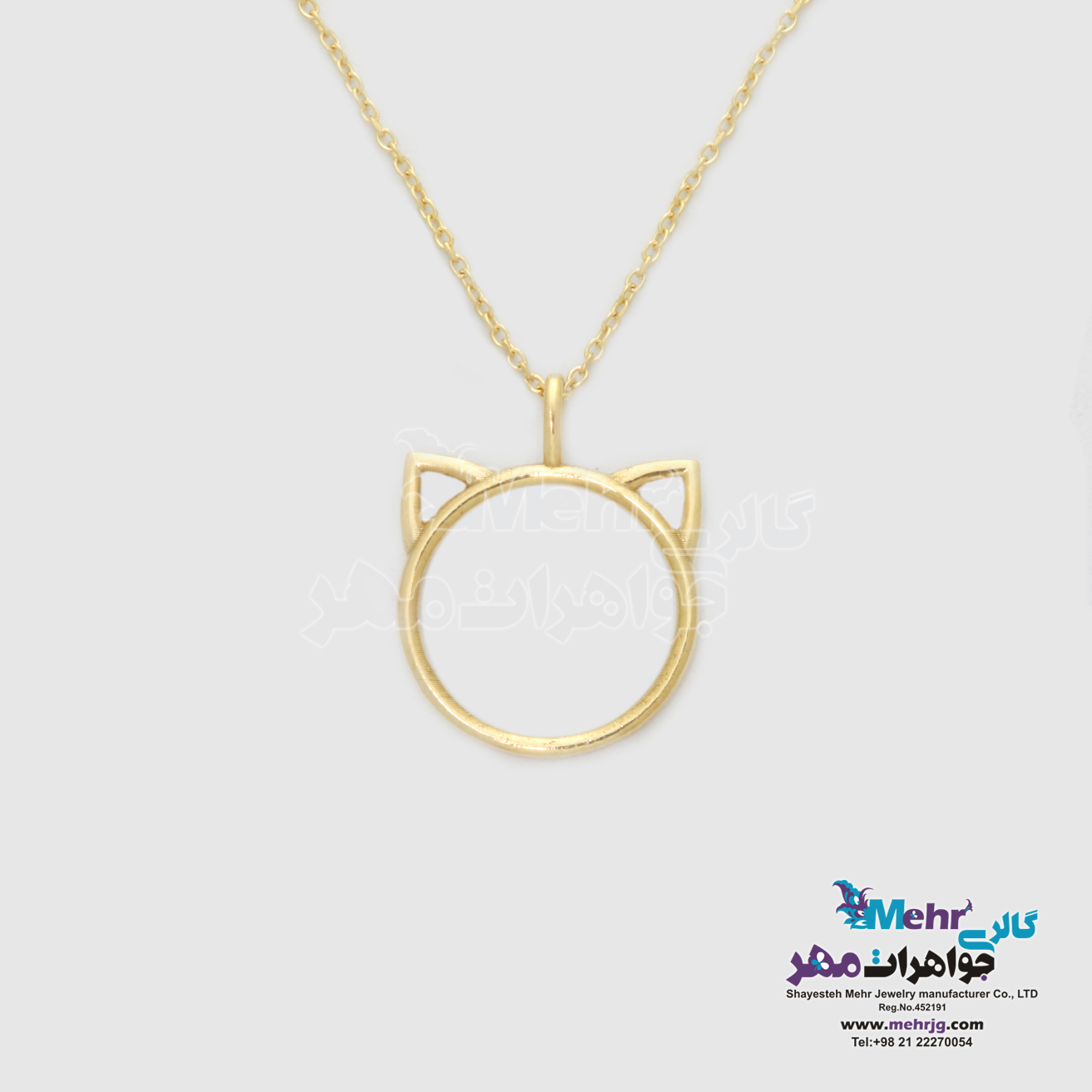 گردنبند طلا - طرح گربه