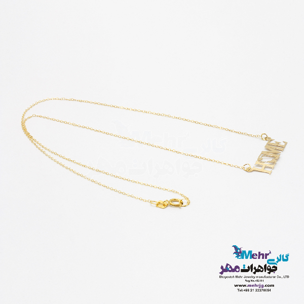 گردنبند طلا - طرح نقشه ی ایران