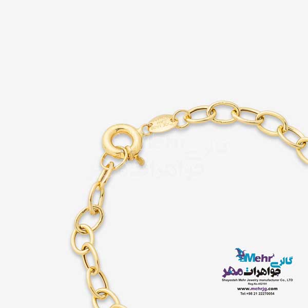 دستبند طلا - طرح حلقه های تو در تو