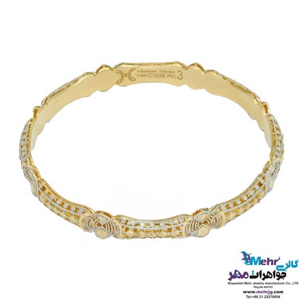 النگو طلا دست اول کم اجرت - طرح تراش سایز 2