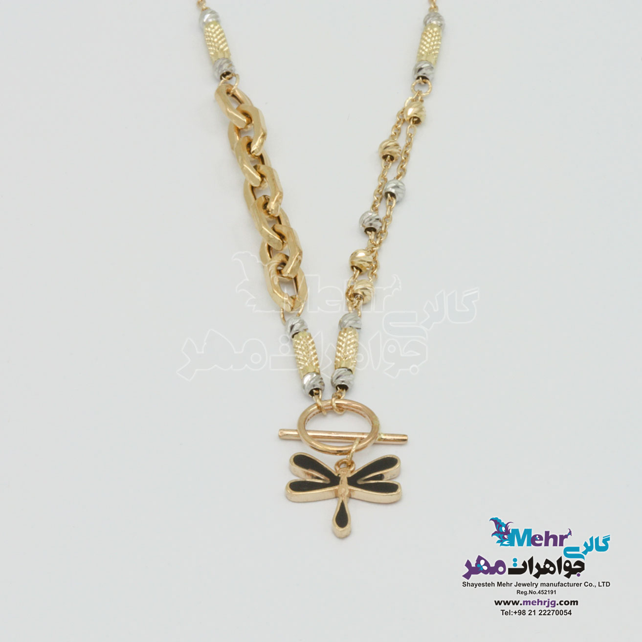 گردنبند طلا - طرح سنجاقک