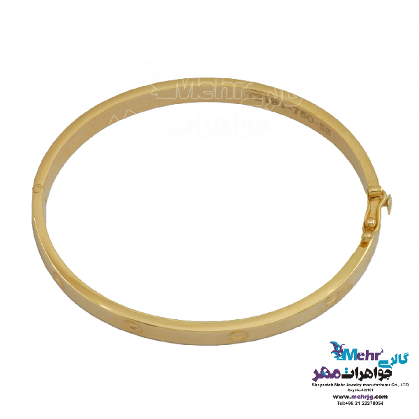 دستبند النگویی طلا - طرح کارتیه لاو