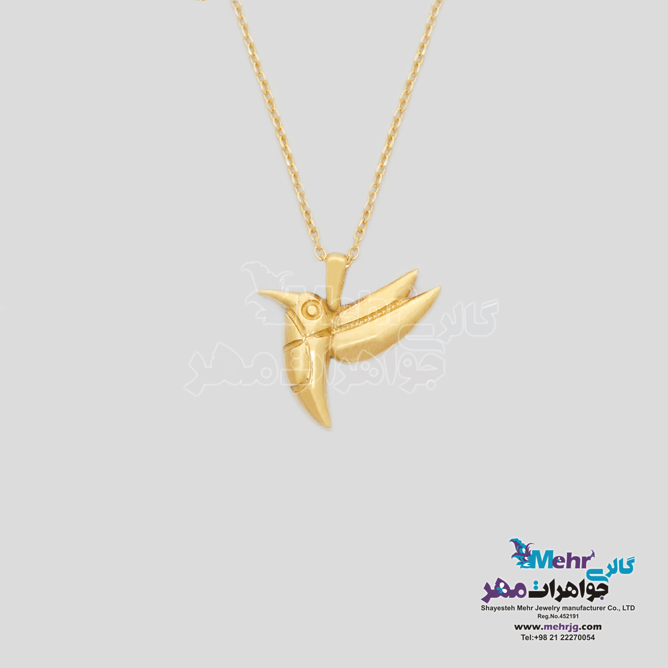 گردنبند طلا - طرح پرنده