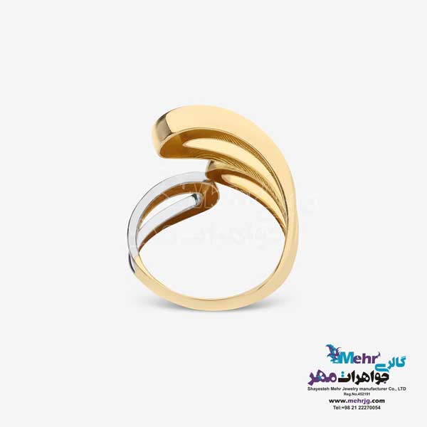 انگشتر طلا - طرح هندسی