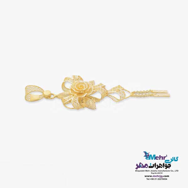 آویز طلا - طرح پنج شیر