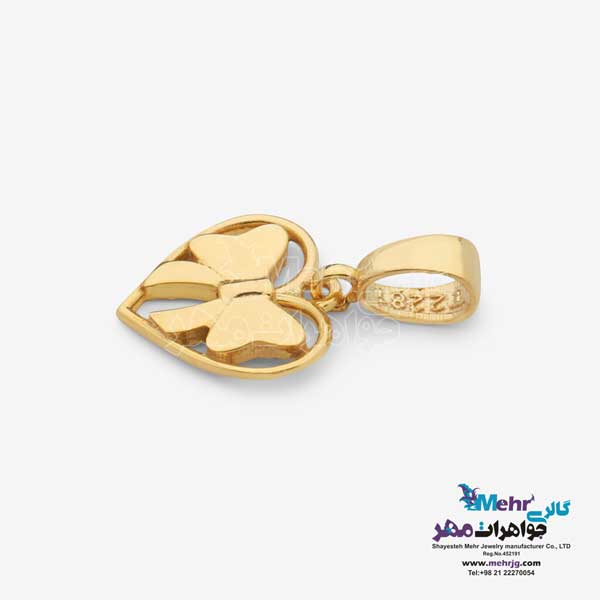 نیم ست طلا - طرح پاپیون