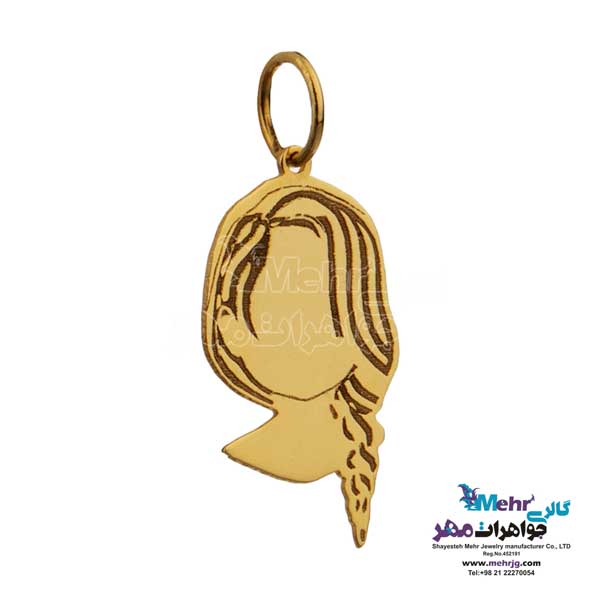 گردنبند طلا دست اول کم اجرت - طرح گیسو