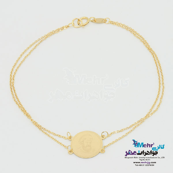 دستبند طلا - طرح سکه