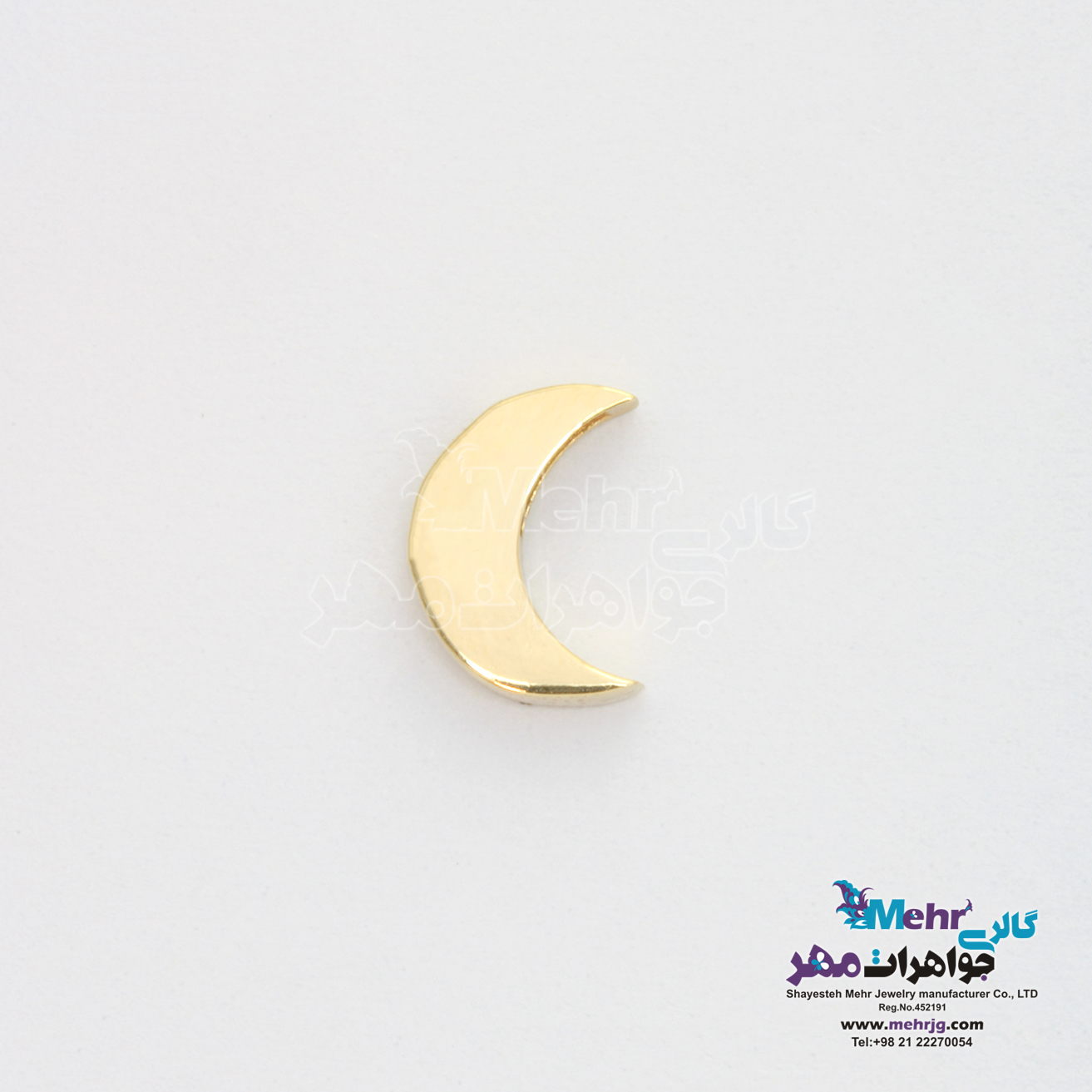 آویز طلا - طرح ماه