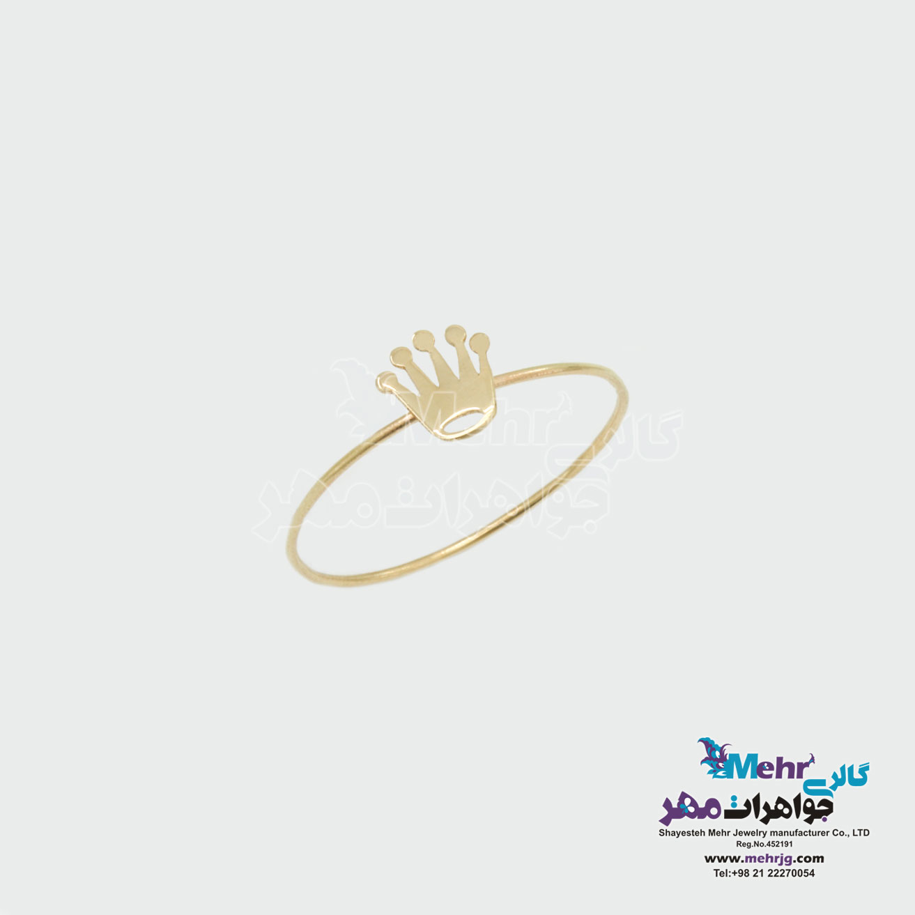 انگشتر طلا - طرح تاج