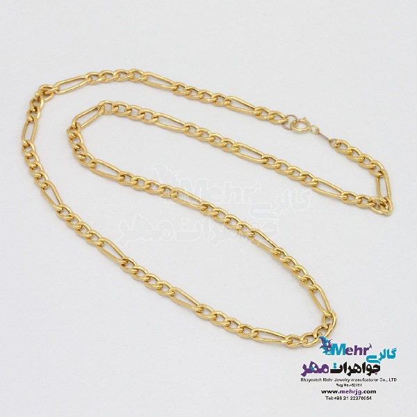 گردنبند طلا - طرح فیگارو طول 40 سانتی متر