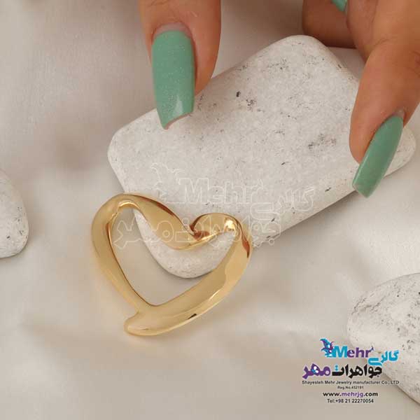 آویز طلا - طرح قلب