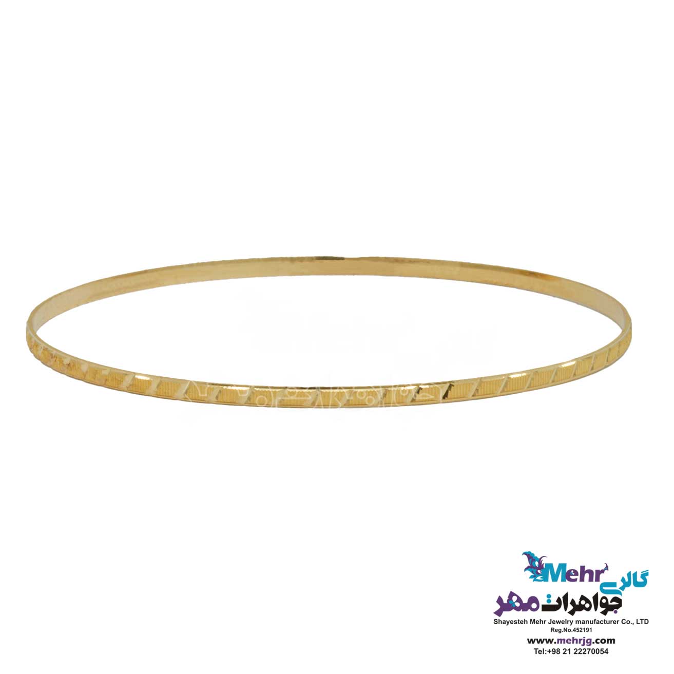 النگو طلا دست اول کم اجرت - طرح تراش سایز 2