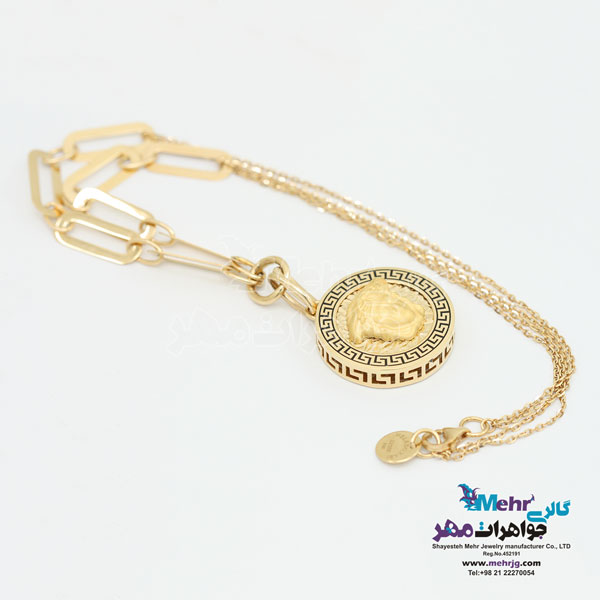 گردنبند طلا - طرح ورساچه