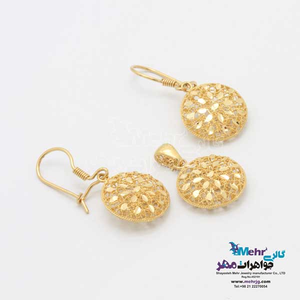 نیم ست طلا - طرح دایره