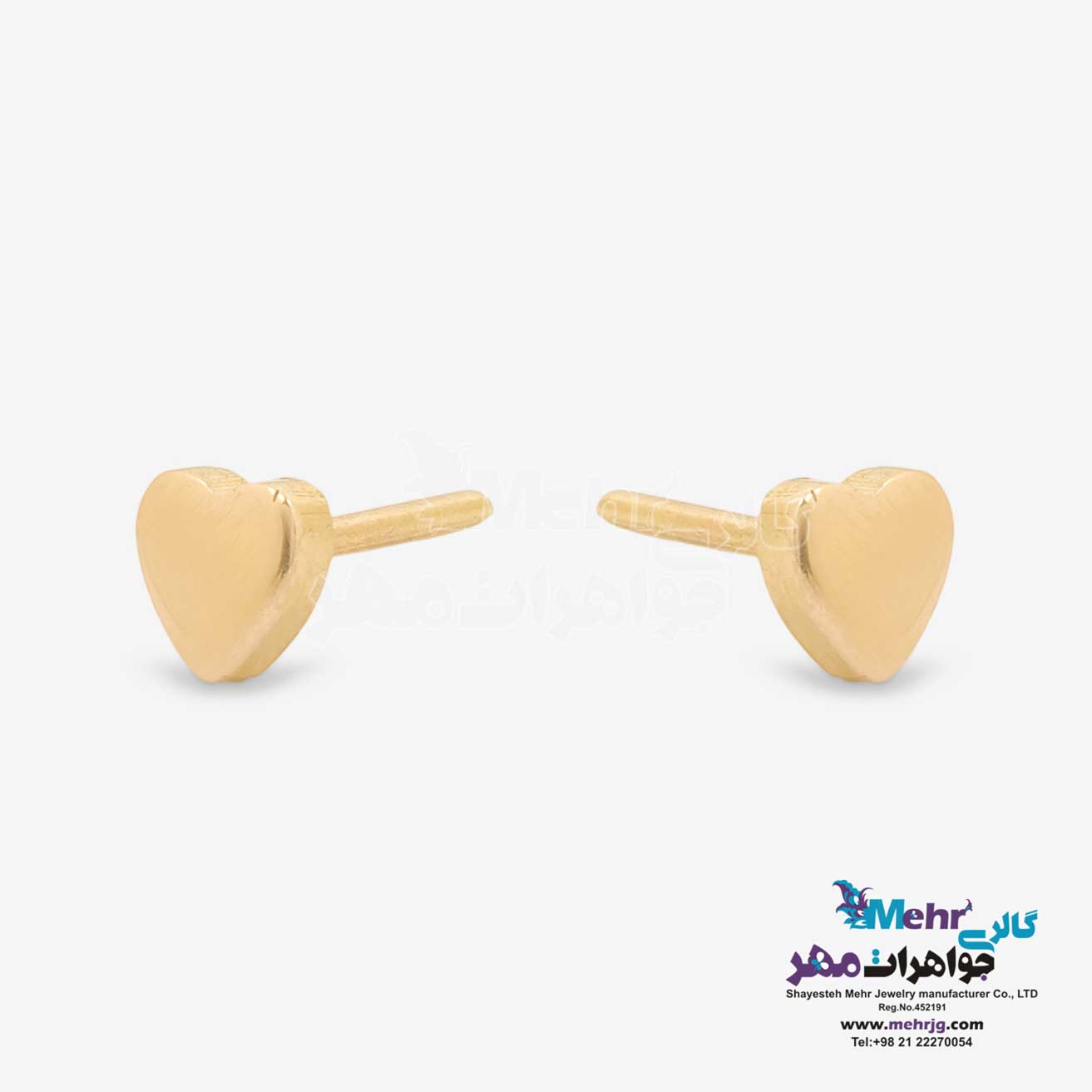 گوشواره طلا - طرح قلب