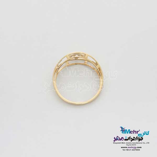 انگشتر طلا - طرح لوتوس