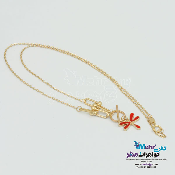 گردنبند طلا - طرح سنجاقک
