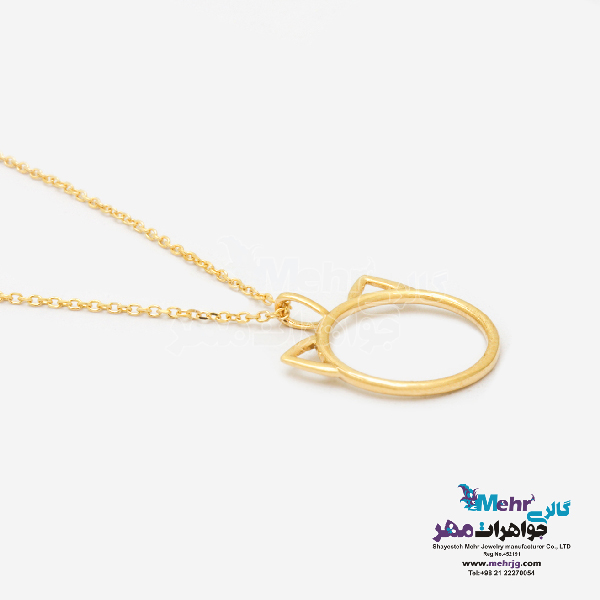 گردنبند طلا - طرح گربه
