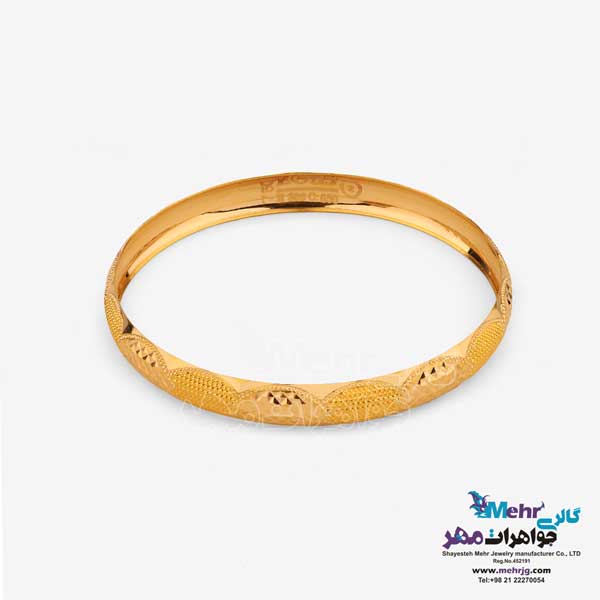 النگو طلا دست اول کم اجرت - طرح تراش سایز 2